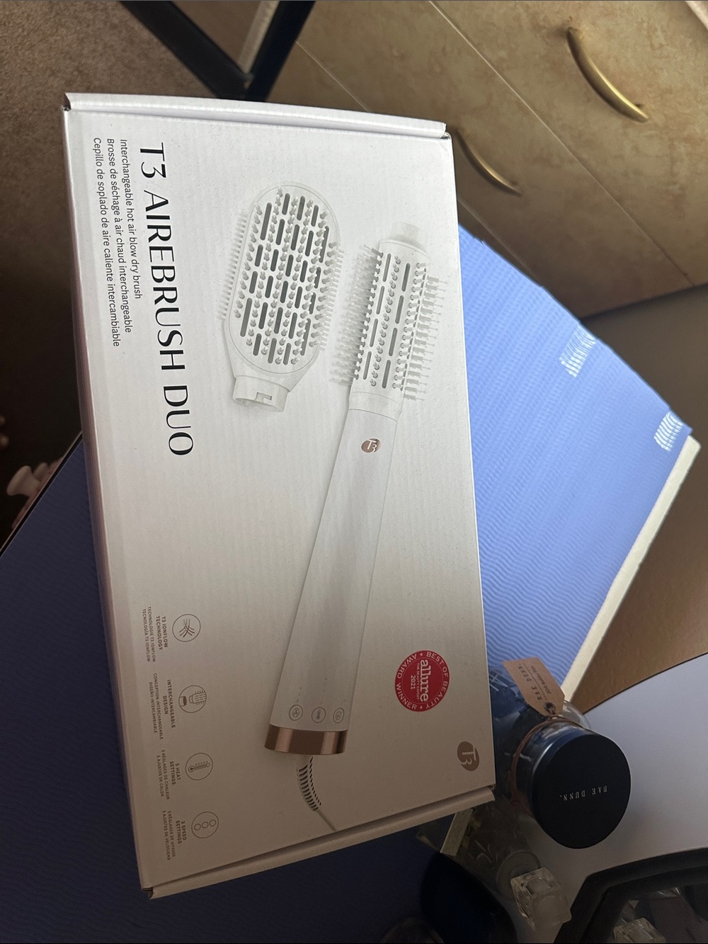 T3 White AireBrush Duo Hot Air Styling Brush